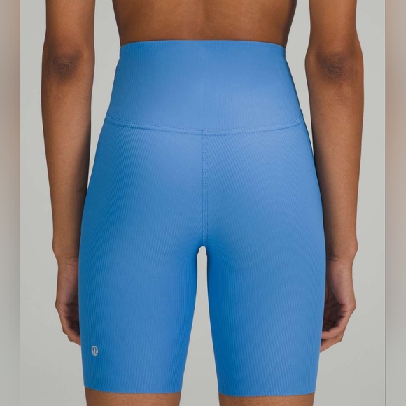 Lululemon Base Pace High-Rise Short *Ribbed Nulux in Blue Nile - Like New - Picture 4 of 14